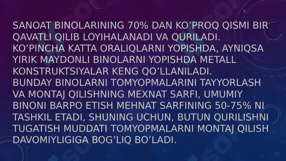 Bir qavatli sanoat binosini montaj qilish 3