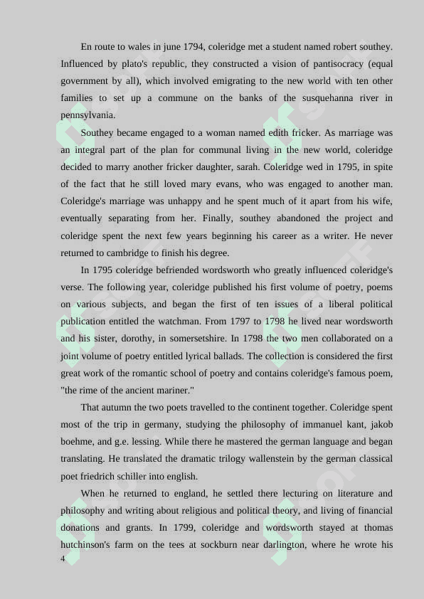 The aesthetic problem and Samuel Taylor Coleridge 4