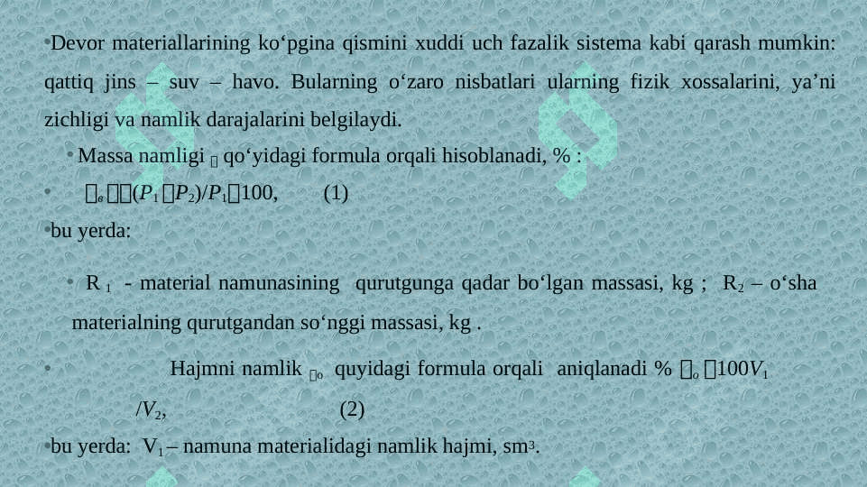 Devor konstruksiyalarini namlanishdan ximoyalash 3