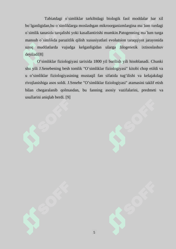 O’simliklarning kasalliklarga chidamliligi 5