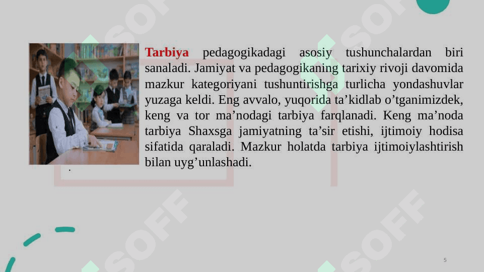 Tarbiya jarayonining mohiyati 5