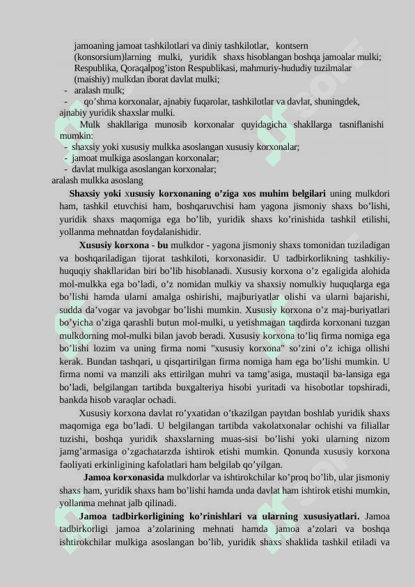 Korxonalarning tashkiliy xuquqiy shaklllari 6