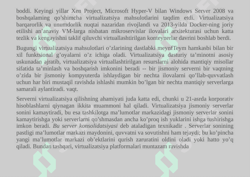 Serverlarni virtuallashtirish 6