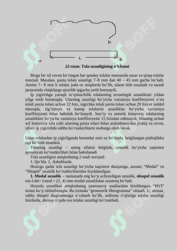Paxta tolasining klasifikatsiyasi  va meyoriy ko‘rsatgichlari 2