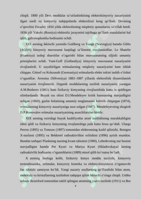 Reaksiya tezligining haroratga bog’liqligi kurs ishi 4