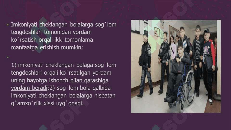 Inklyuziv taʼlimni  mohiyati integratsion  taʼlim, ijtimoiy  reabilitatsiya 8
