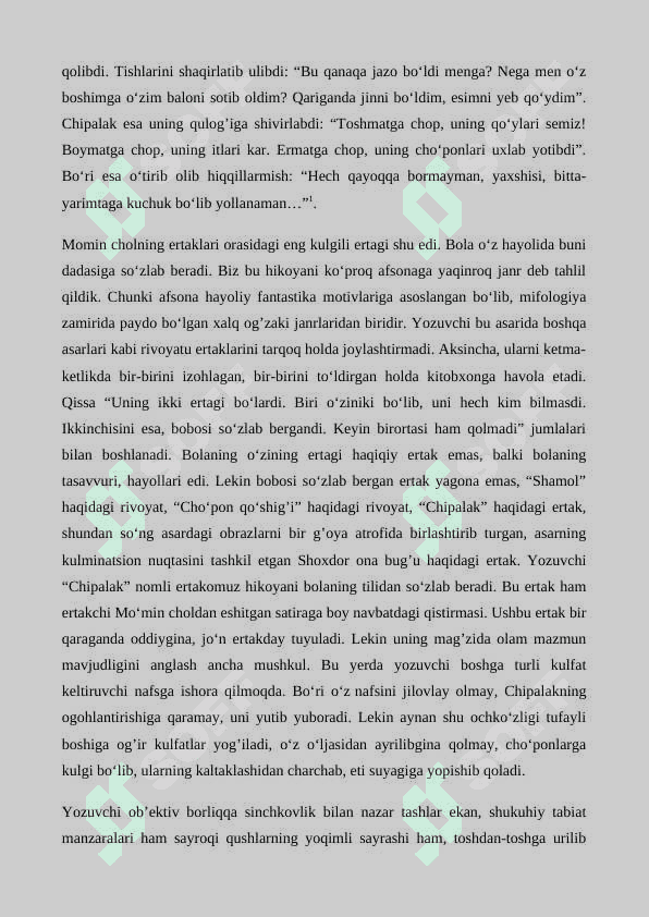 ASARGA TATIGULIK ASARIDA MANQURT OBRAZI “NAYMAN ONA VA MANQURT O'G'IL” 5