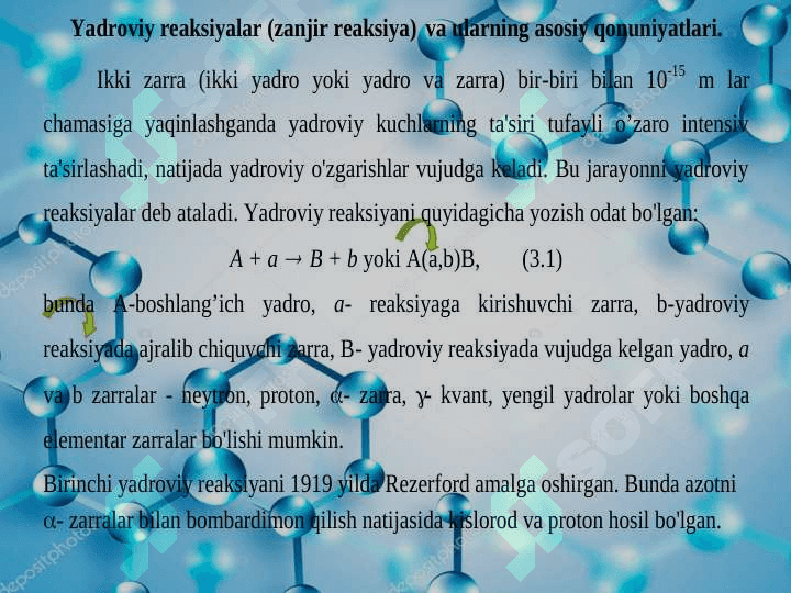 Zanjir reaksiyalar slayd 8