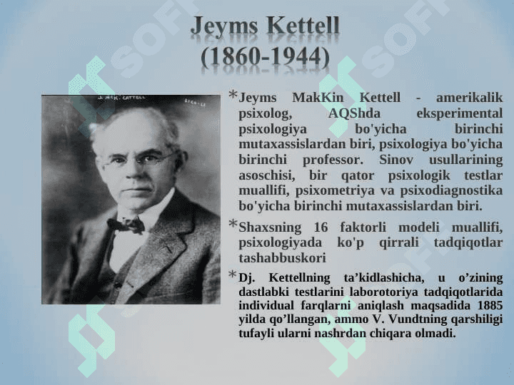 Eksperimental psixologiya: tushuncha tarixi. Eksperimental psixologiyaning hozirgi davrdagi holati. 7