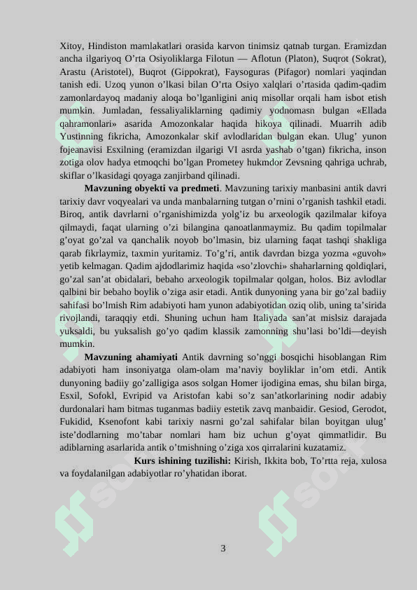Antik manbalarda O'rta Osiyo 3