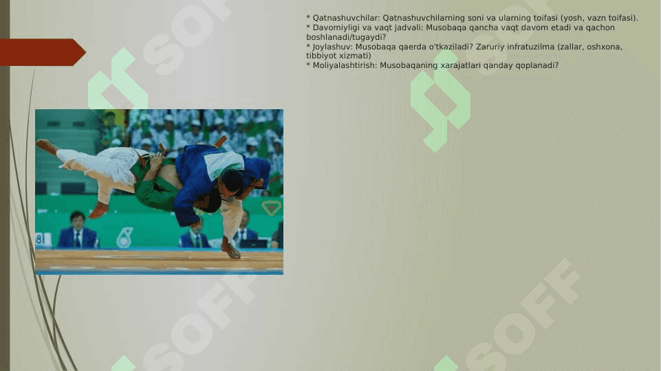 KURASH SPORTIDAN MUSOBAQALAR TASHKIL QILISH VA O'TKAZISH 4