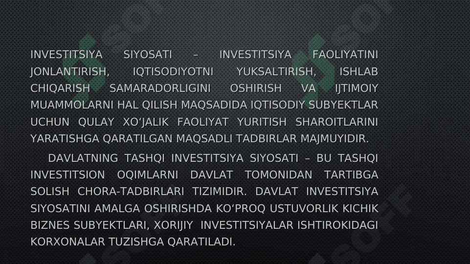 DАVLАTNING INVЕSTITSIУА SIУОSАTI. 3