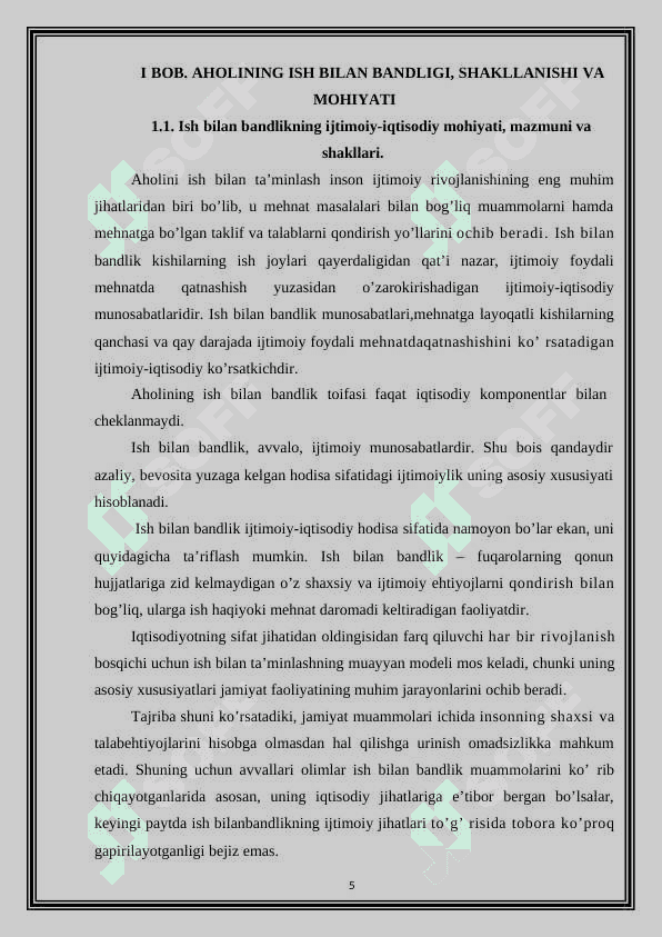 AHOLI BANDLIGI MUAMMOSINING IQTISODIY MOHIYATI 5