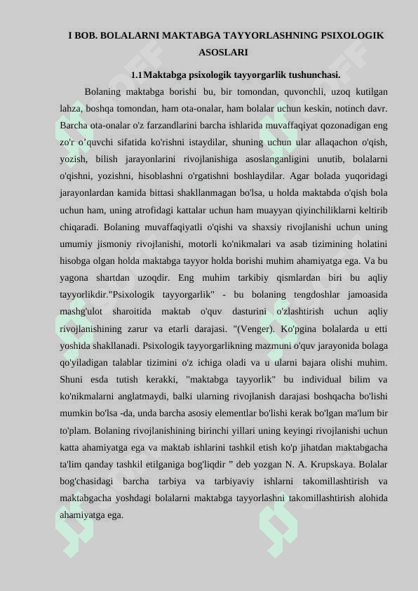Bolalarni maktabga psixologik tayyorlash 6