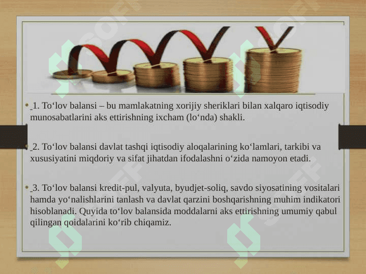 TO‘LOV BALANSINING IQTISODIY TAHLILI 4