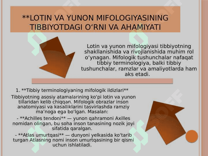 Tibbiyotda lotin-yunon mifologiyalari 3