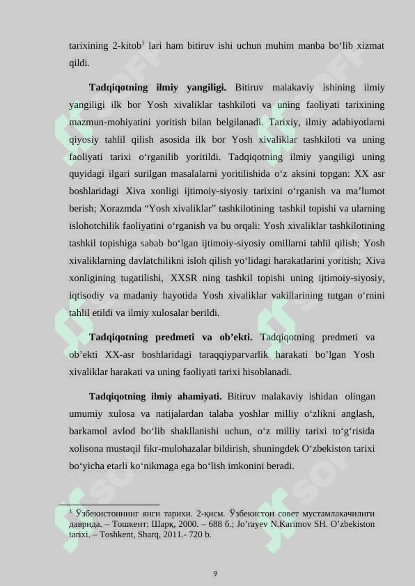 “YOSH XIVALIKLAR” TASHKILOTI VA UNING FAOLIYATI TARIXI 8