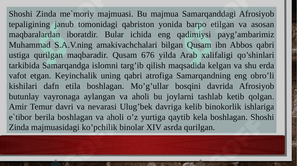 Temuriylar davrdidagi epigrafik yodgorliklar 4