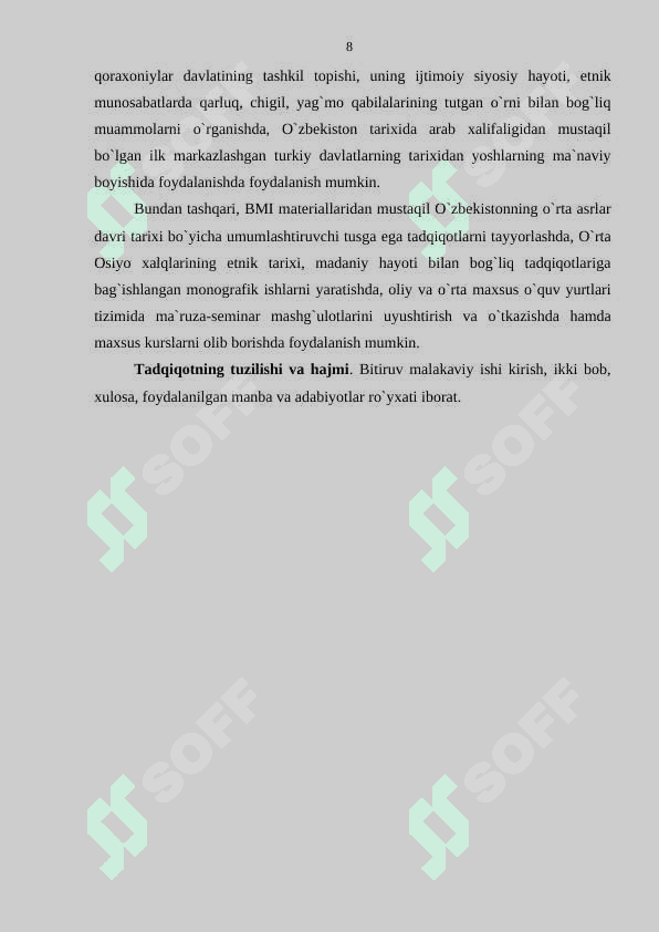 IX–XII asrlarda o’rta osiyo me’morchilik san’ati: an’analari va uni o’ziga xos xususiyatlari 8