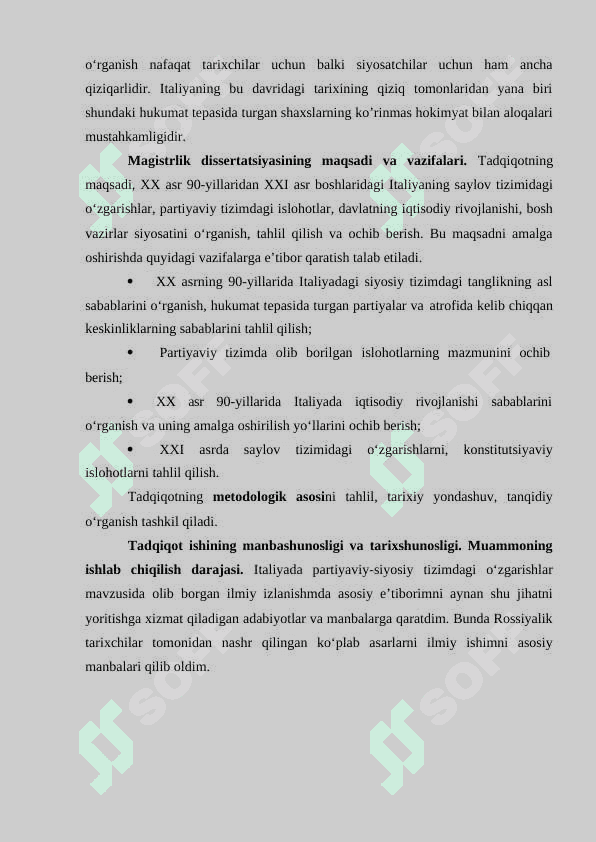 Italiya partiyaviy-siyosiy tizimida qayta qurish masalalari to`g`risida (1990- 2015) 4