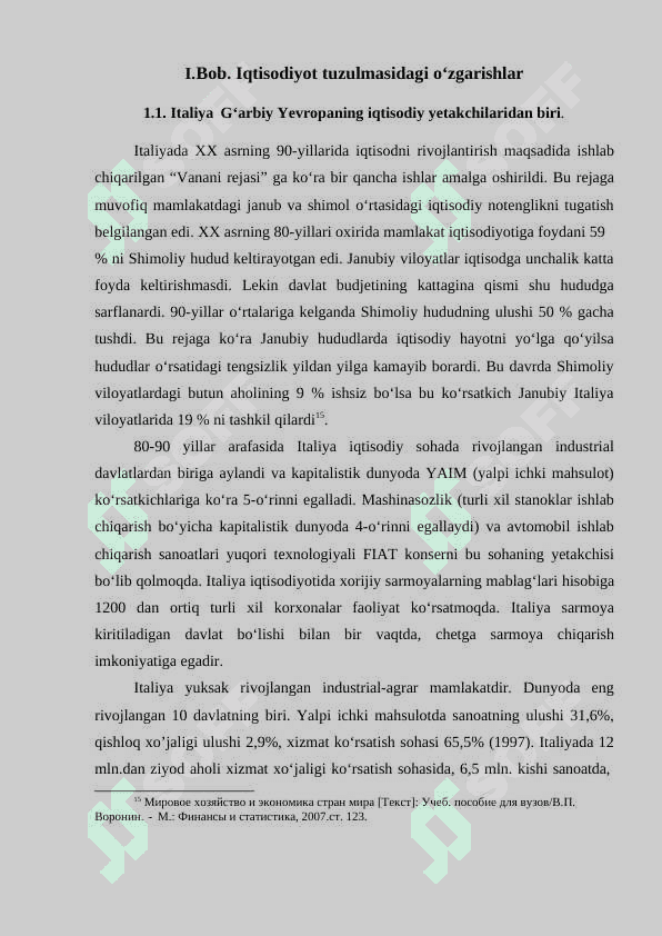 Italiya partiyaviy-siyosiy tizimida qayta qurish masalalari to`g`risida (1990- 2015) 8