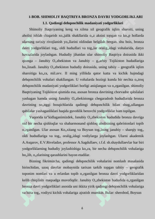 Shimoliy Baqtriya bronza davri qabilalarining dafn marosimlari va diniy e’tiqodi 6