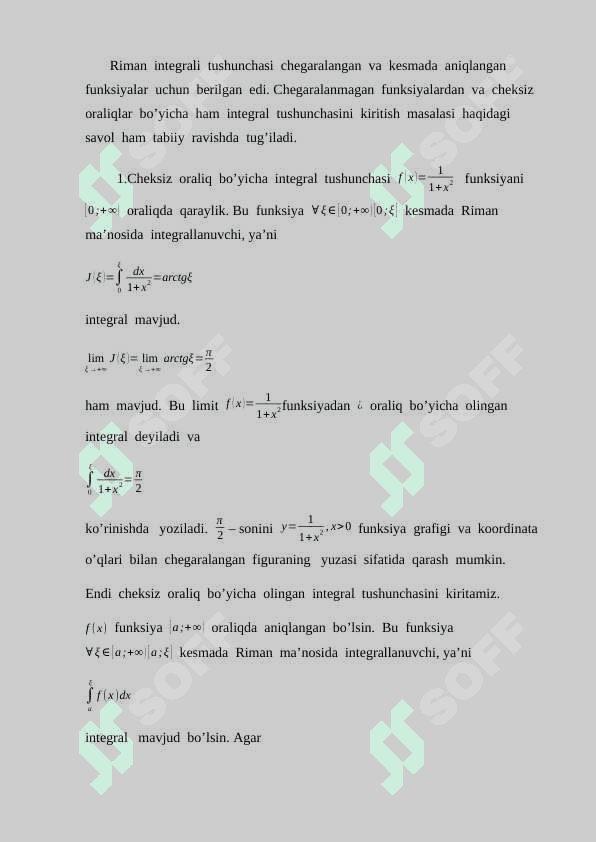 Xosmas integrallar 4
