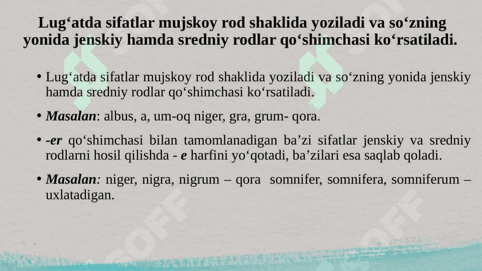 I-II Turlanishdagi sifatlar 4
