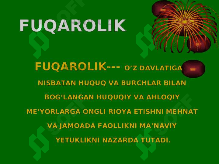 FUQAROLIK TARBIYASI. 2