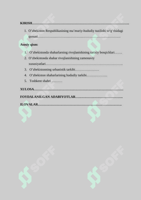 O’zbekiston Shaharlari 2