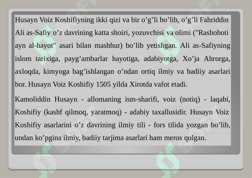 KOMIL INSON TARBIYASIDA KOSHIFIY ILMIY  MEROSINING AHAMIYATI 5