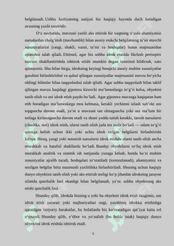Psixologiyada idrokni tadqiq qilish 5