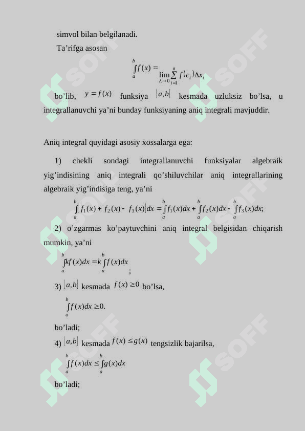 Aniq integralni Geometriyaga tadbiqi 6