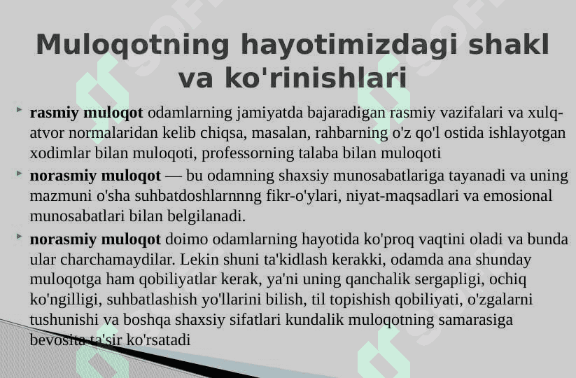 MULOQOT VA SHAXSLARARO MUNOSABATLAR IJTIMOIY PSIXOLOGIYANING MAVZUIDIR 4