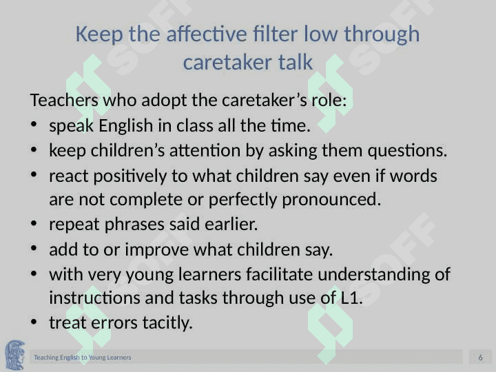 Teaching English to Young Learners 6