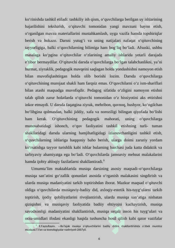 MUSIQIY TA'LIMNING MAQSAD, VAZIFALARI VA MAZMUNI 6