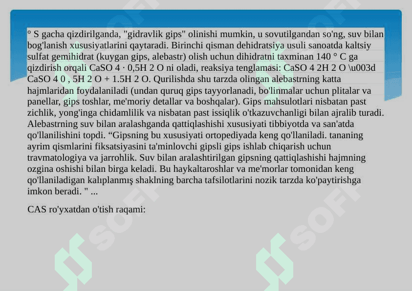 ANGIDRID GIPS 8