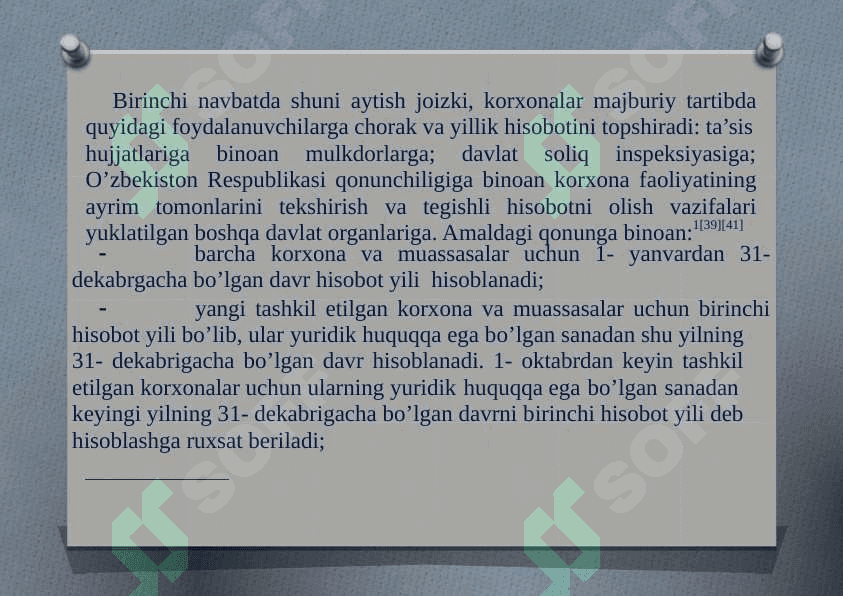 MOLIYAVIY HISOBOTLAR VA ULARNING KORXONA FAOLIYATINI BAHOLASHDA TUTGAN O'RNI 3