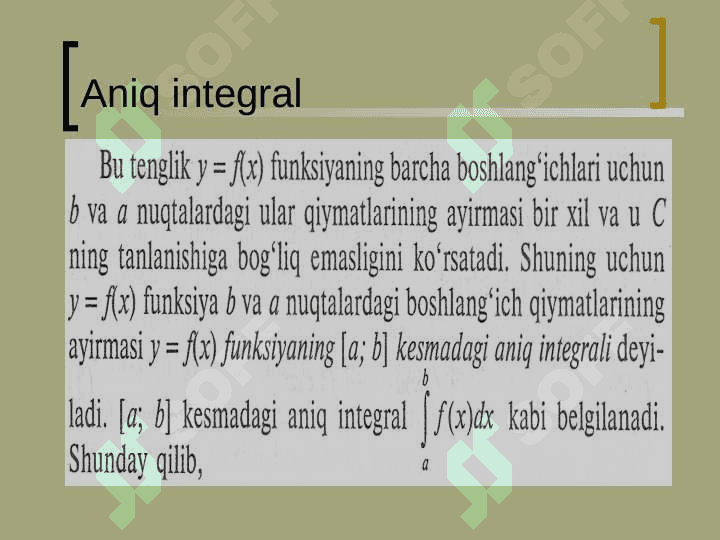 ANIQ  INTEGRALNING  TADBIQLARI 4