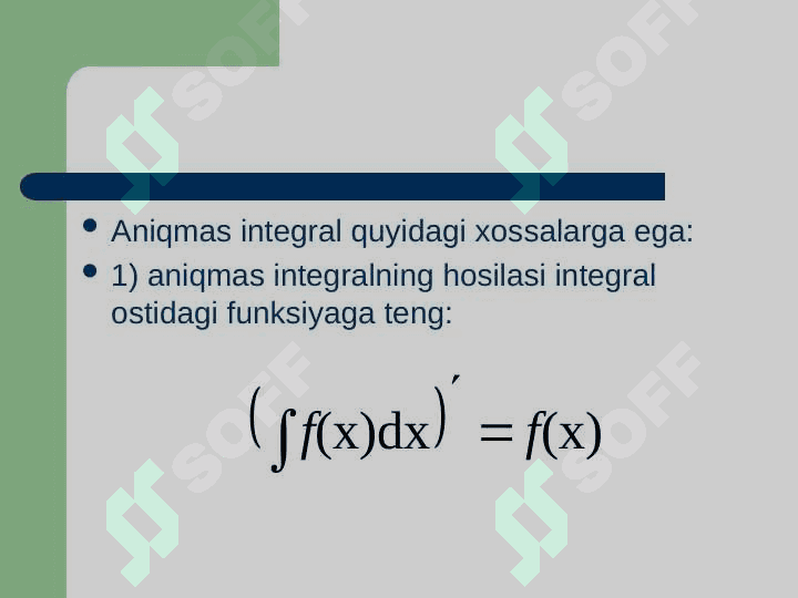 Aniq  integralning  tadbiqlari 2