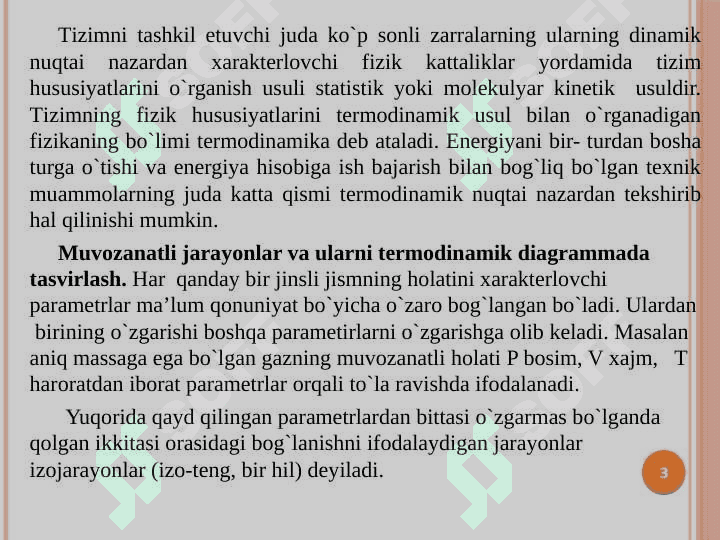Molekulyar-kinetik nazariyaning  asoslari 3