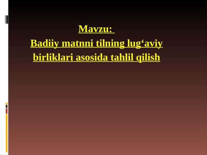 Badiiy  matnning fonetik tahlili 1