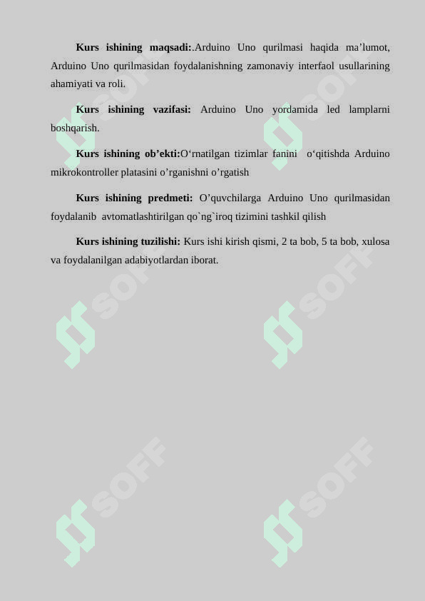 O‘rnatilgan tizimlar fanini  o‘qitishda Arduino Uno qurilmasidan foydalanishning zamonaviy interfaol usullarining ahamiyati va roli. 3