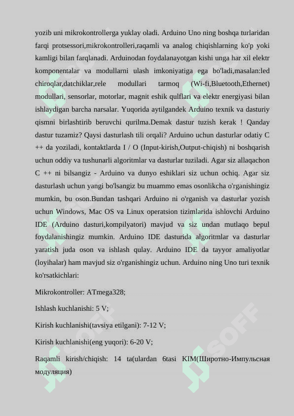 O‘rnatilgan tizimlar fanini  o‘qitishda Arduino Uno qurilmasidan foydalanishning zamonaviy interfaol usullarining ahamiyati va roli. 6