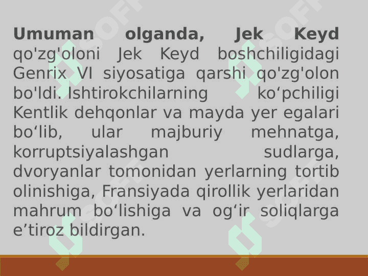 Jek keyd qo’zgaloni 3