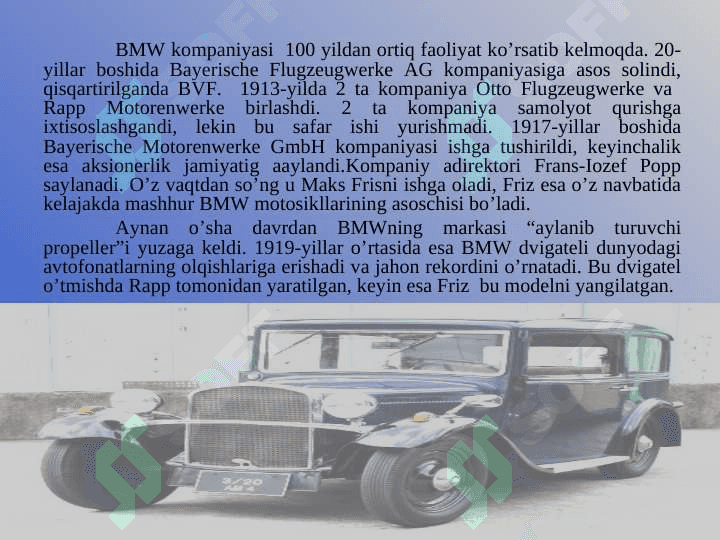 BMW KOMPANIYASI 2