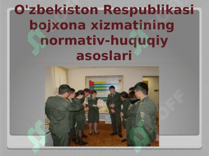 BOJXONA XIZMATI NAZORATINI TASHKIL ETISHNING HUQUQIY ASOSLARI 2