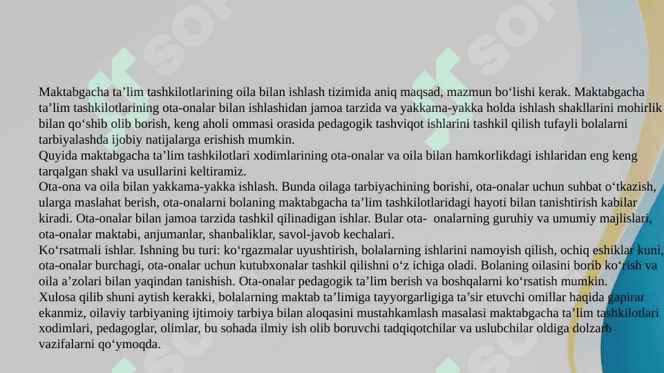 Matematik tasavvurlarni shakllantirish nazariyasi va texnologiyalari 7