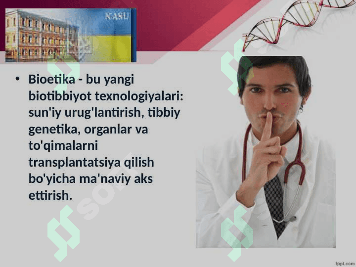 Jinslari hosil bo'lishini boshqarishning tibbiy genetik tomonlari 5