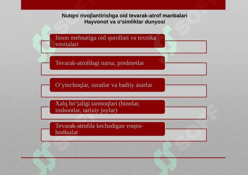Bolalarnitevarak-atrof bilan tanishtirish va lug’at ustida ishlash 7